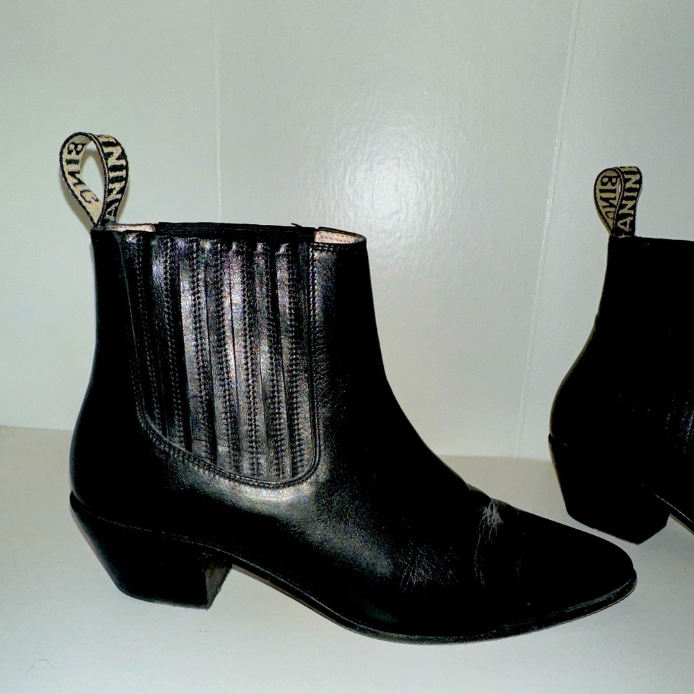 Anine Bing size 7 black flat boots